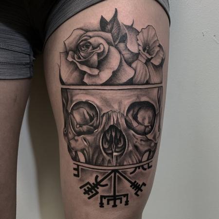 Tattoos - Skull Floral - 138830